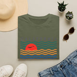 California Dreaming T-Shirt Sun and Colorful Waves