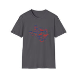Texas City Word Cloud T-Shirt — Cities Map Design (Austin, Dallas, Houston)