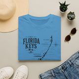 Florida Keys Map T-Shirt — Vintage Coastal Map Tee (The Florida Keys)