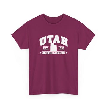 Utah Retro College Tee — "The Beehive State" Graphic Shirt
