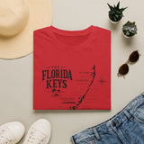 Florida Keys Map T-Shirt — Vintage Coastal Map Tee (The Florida Keys)