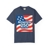 America 250 w/ USA Flag Watercolor America T‑Shirt