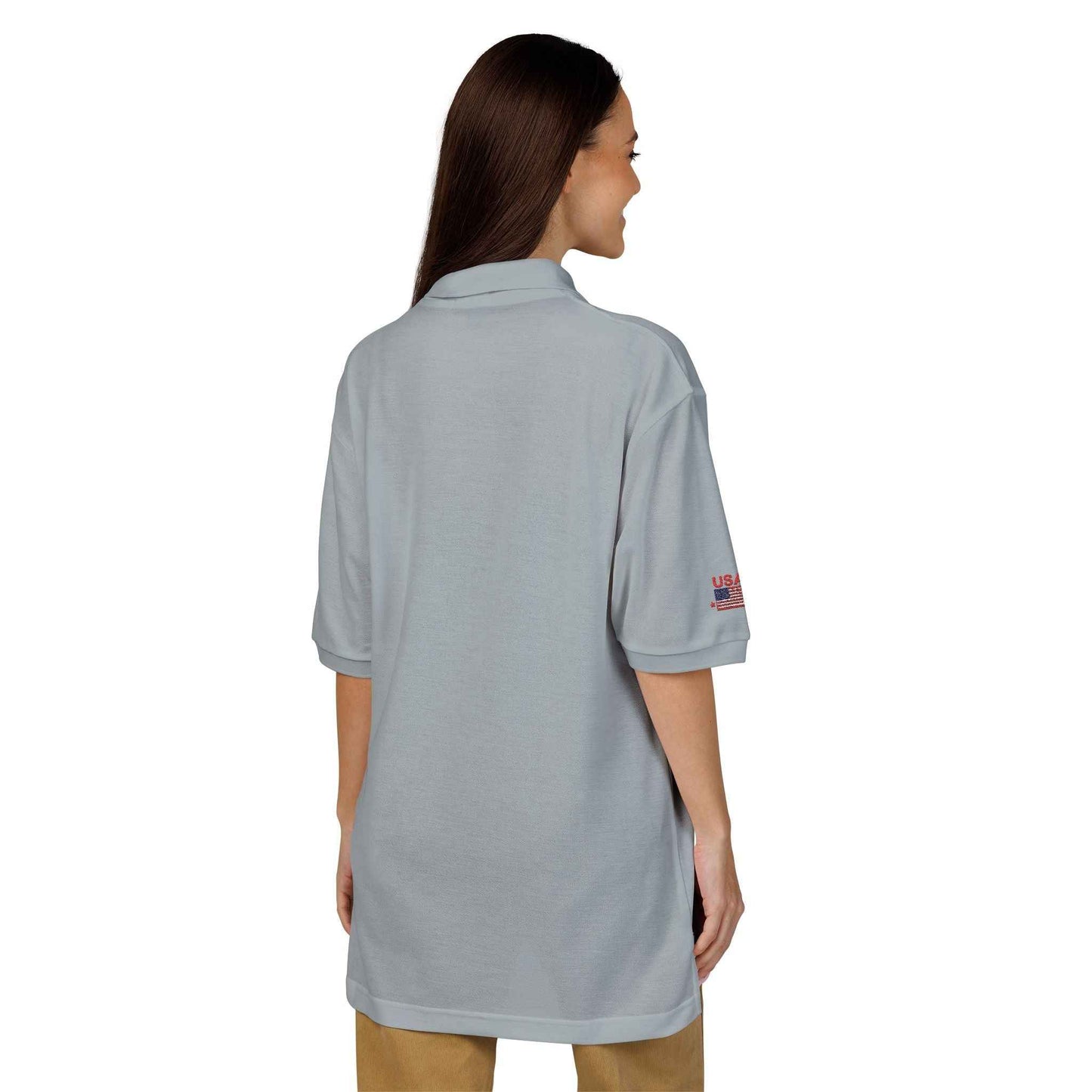 We The People Embroidered Polo