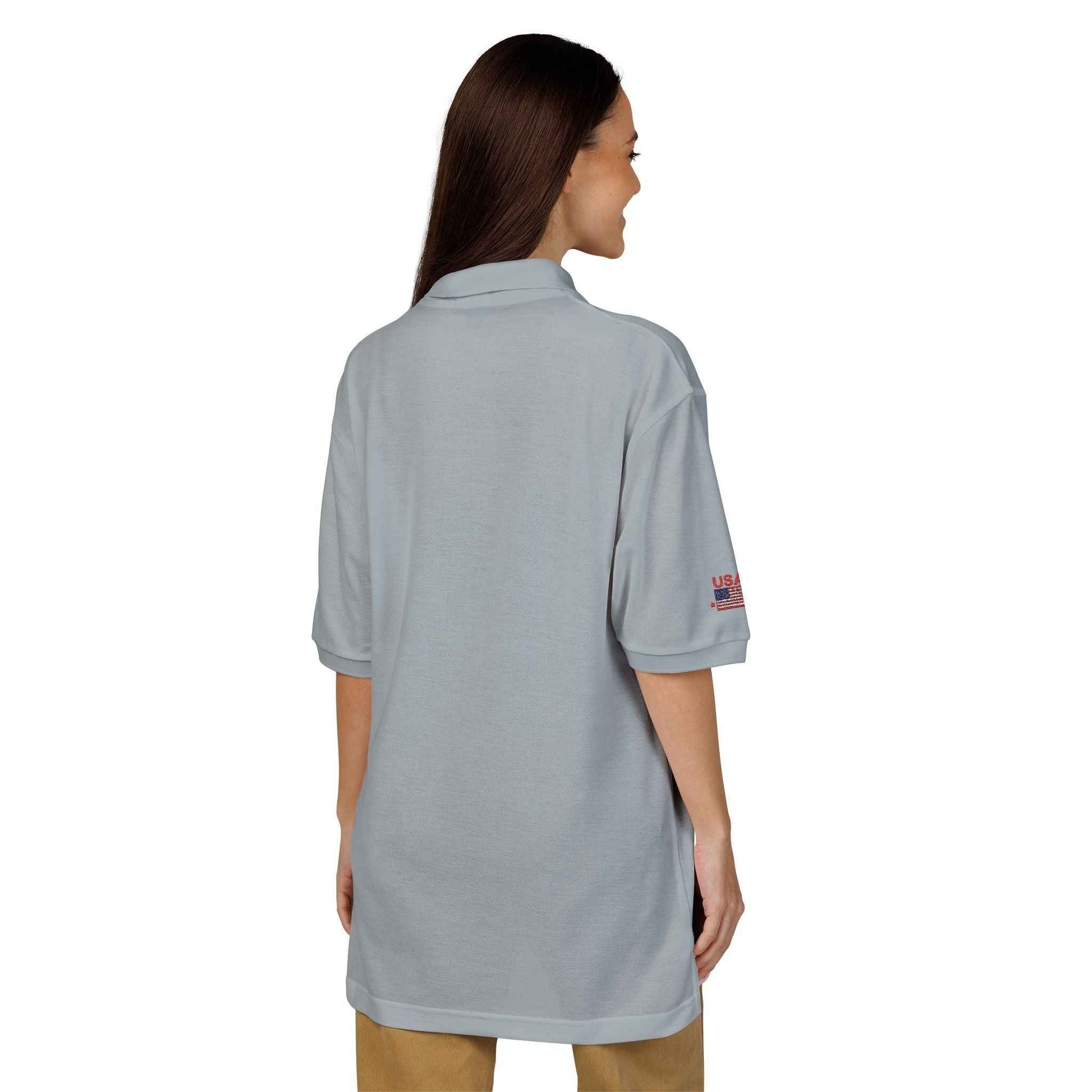 We The People Embroidered Polo