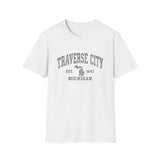 Traverse City Michigan Vintage Tee – EST. 1847 Collegiate Shirt