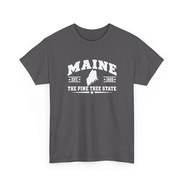 Maine Pine Tree State T-Shirt — Vintage State Pride Tee
