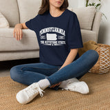 Pennsylvania Keystone State T-Shirt — Vintage State Map Tee