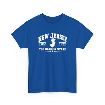 New Jersey The Garden State Tee — Vintage State Outline Shirt