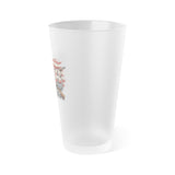 Frosted Pint Glass — 1776 American Flag Design, 16oz Patriotic Beer Glass