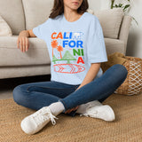 California Colorful Retro Graphic T-Shirt