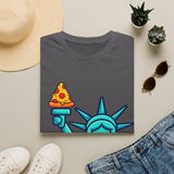 Statue of Liberty Pizza Tee — Funny NYC Pizza T‑Shirt