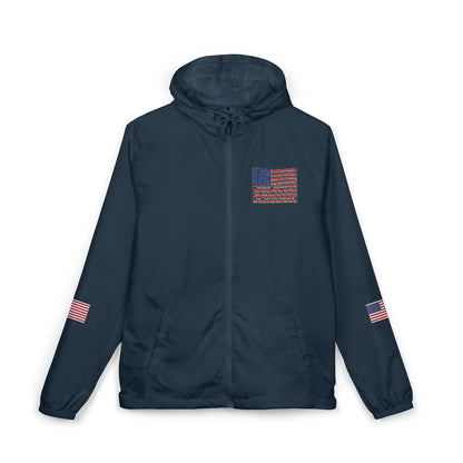 USA States & Cities American Flag Windbreaker Jacket