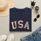Tattered USA T-Shirt Worn Look