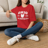 Ohio The Buckeye State T-Shirt — Retro State Outline Tee