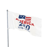 America 250 Flag — 1776–2026 Bicentennial Commemorative White Double-Sided Flag