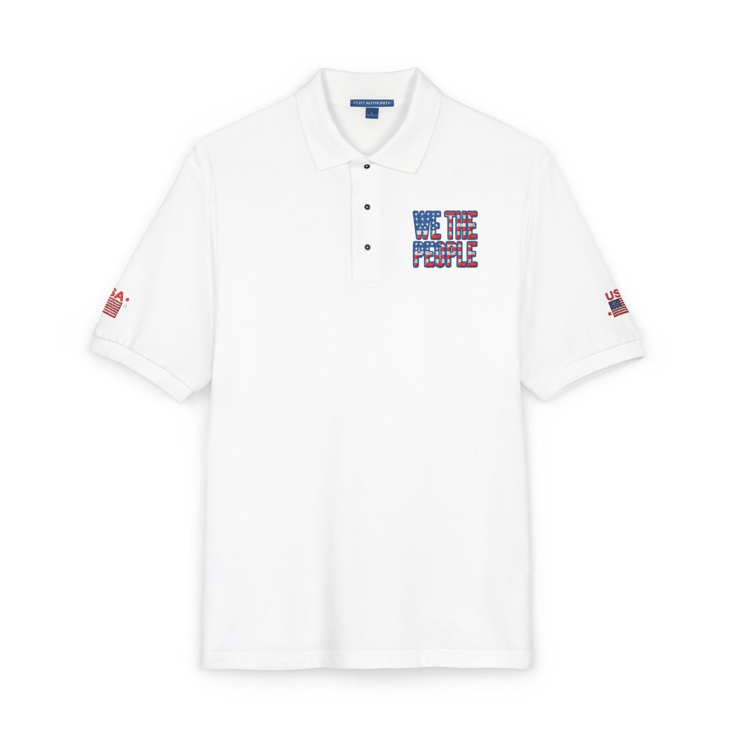 We The People Embroidered Polo