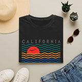 California Dreaming T-Shirt Sun and Colorful Waves