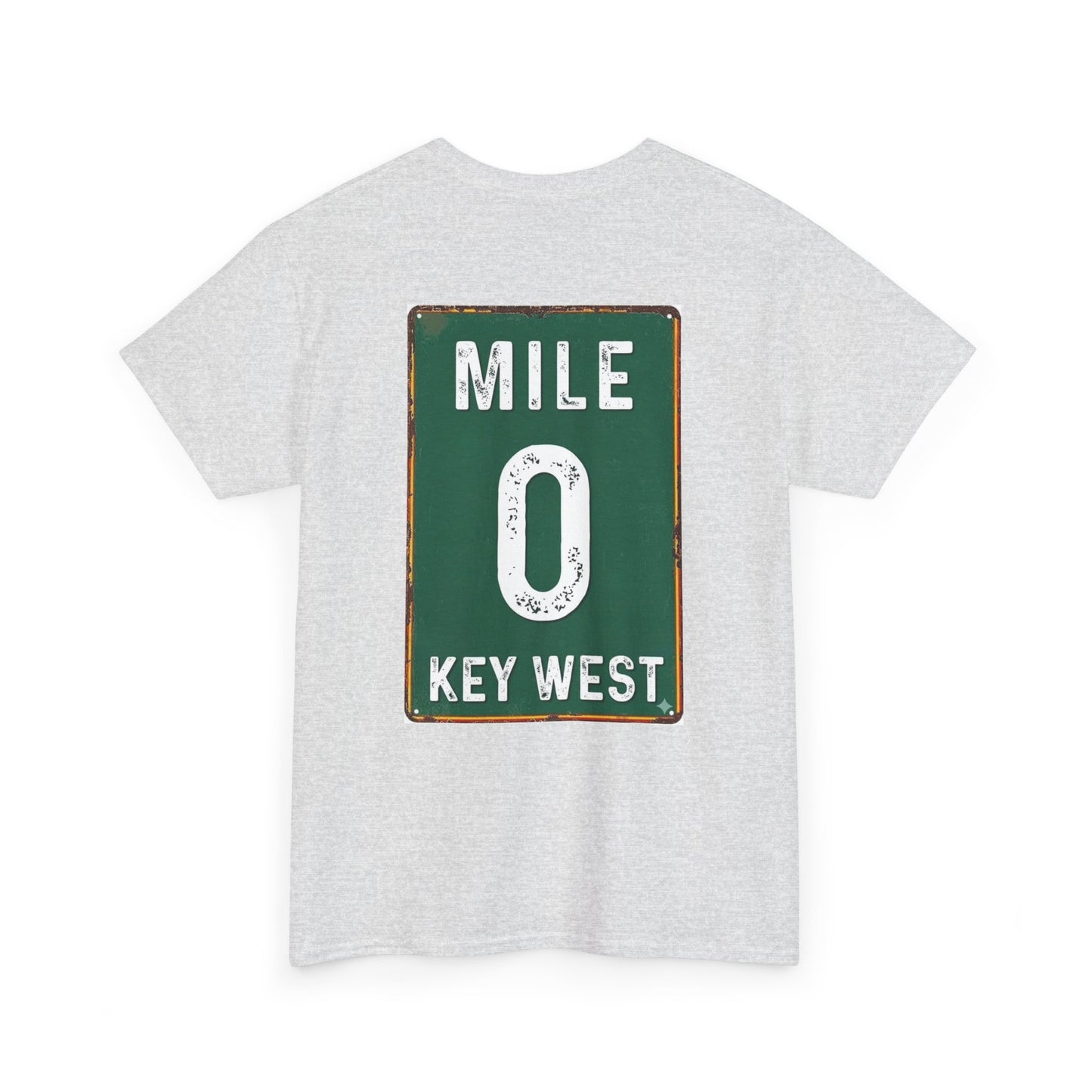 Key West Mile 0 T-Shirt — Vintage Road Sign Tee