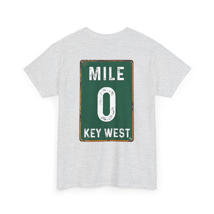 Key West Mile 0 T-Shirt — Vintage Road Sign Tee