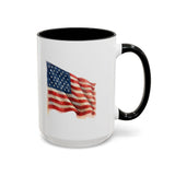 Watercolor America Flag Coffee Mug