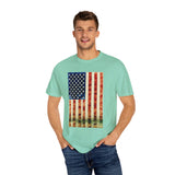 American Flag Watercolors T‑Shirt