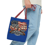1776 'Live Free or Die' Patriotic Tote Bag