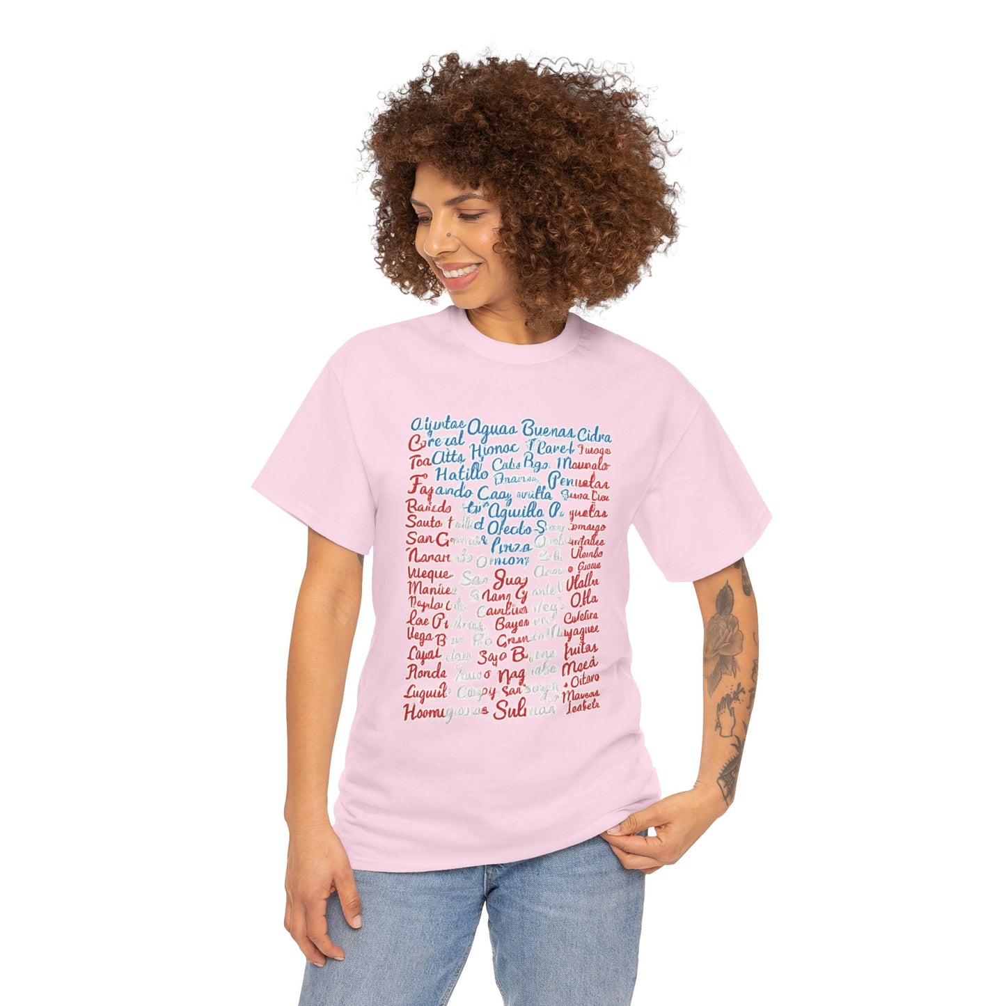 Puerto Rico Cities & Flag T-Shirt — Vintage Road Sign Tee