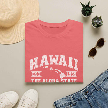 Hawaii Aloha State T-Shirt — Island Map & EST. 1959