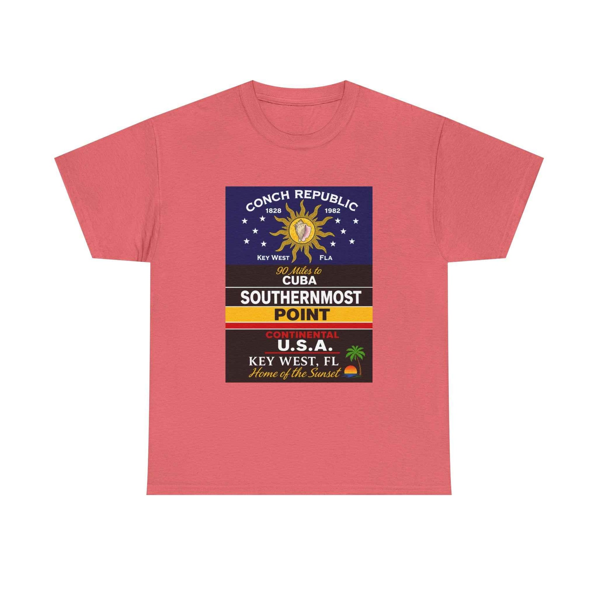 Key West Southernmost Point T-Shirt — 90 Miles to Cuba to USA Vintage Tee