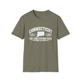 Connecticut The Constitution State T-Shirt — EST. 1788 State Outline Tee