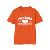 Montana The Treasure State T-Shirt — Established 1889 State Outline Tee