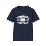 Pennsylvania Keystone State T-Shirt — Vintage State Map Tee
