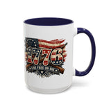 1776 Patriotic Coffee Mug — Live Free or Die Americana Coffee Mug