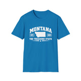 Montana The Treasure State T-Shirt — Established 1889 State Outline Tee