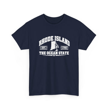 Rhode Island The Ocean State T‑Shirt — Vintage State Pride Tee