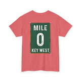 Key West Mile 0 T-Shirt — Vintage Road Sign Tee