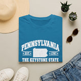 Pennsylvania Keystone State T-Shirt — Vintage State Map Tee