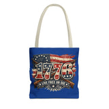1776 'Live Free or Die' Patriotic Tote Bag