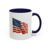 Watercolor America Flag Coffee Mug