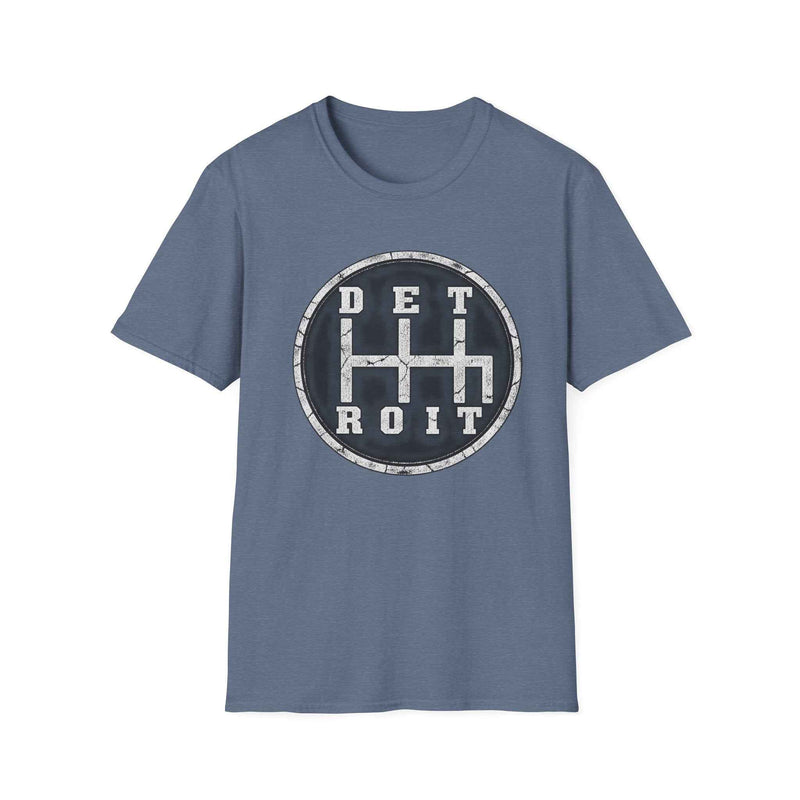Detroit Shift Knob Graphic T-Shirt — Vintage Motor City Tee
