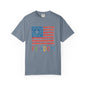 Freedom Kids Crayon Drawing American Flag T-Shirt