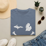 Michigan Smile T-Shirt – Distressed Upper & Lower Peninsula Graphic Tee