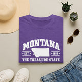 Montana The Treasure State T-Shirt — Established 1889 State Outline Tee