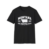 Montana The Treasure State T-Shirt — Established 1889 State Outline Tee