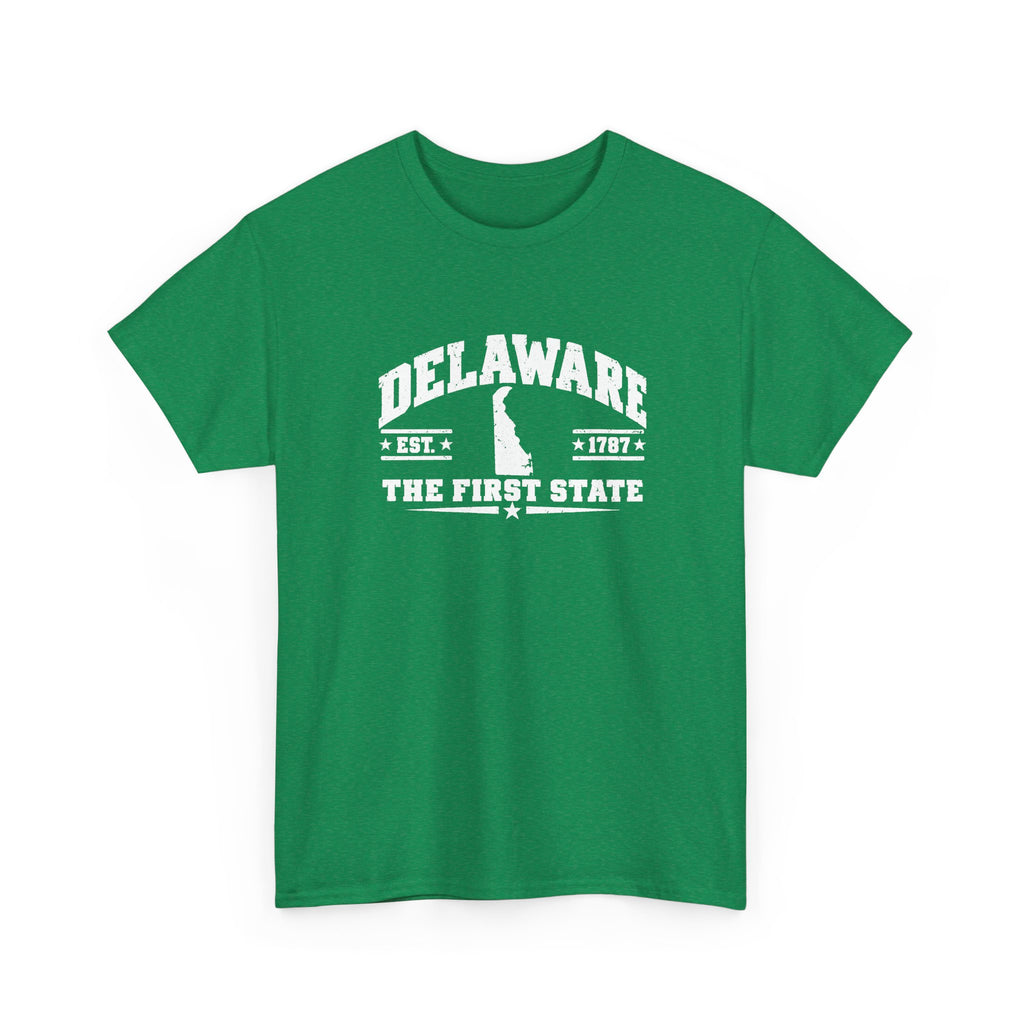 Delaware The First State T-Shirt — State Outline College Graphic Tee