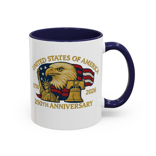 250th Anniversary USA Coffee Mug — United States 1776–2026 Birthday