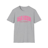 Pink San Diego California Women's T-Shirt