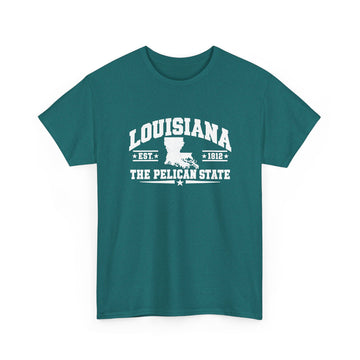 Louisana White Cotton T‑Shirt
