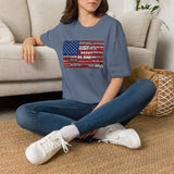 National Parks American Flag T-Shirt — Vintage US Parks List Tee (Yellowstone, Zion, Glacier, Big Bend)