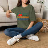 California Dreaming T-Shirt Sun and Colorful Waves
